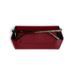 Load image into Gallery viewer, Fox and Leo Glasses Case - Burgundy
