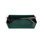 Load image into Gallery viewer, Fox and Leo Glasses Case - Forest Green
