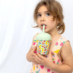 Load image into Gallery viewer, Chino Club Mini Smoothie Cup &amp; Straw 200ml - Happy Fruits
