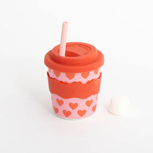 Chino Club Kids Keep Cup & Straw 8oz - Hearts