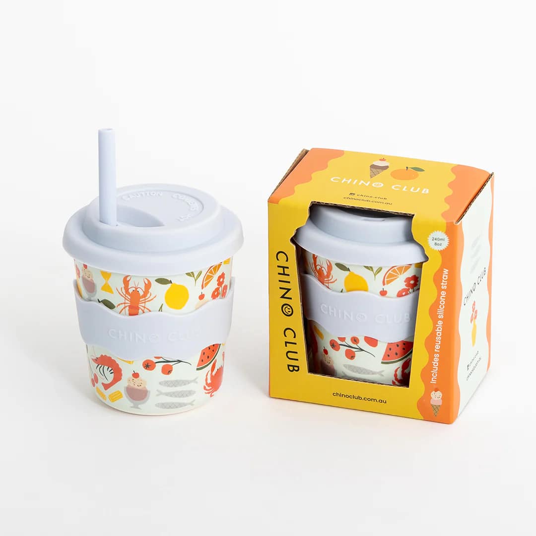 Chino Club Kids Keep Cup & Straw 8oz - Amalfi