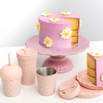 Load image into Gallery viewer, Chino Club Stainless Steel Coffee Cup 8oz - Pink Daisy
