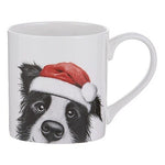 Load image into Gallery viewer, Ashdene Fine Bone China Santa Paws Pups Mug - Border Collie
