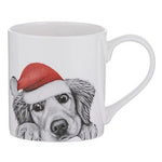 Load image into Gallery viewer, Ashdene Fine Bone China Santa Paws Pups Mug - Golden Retriever
