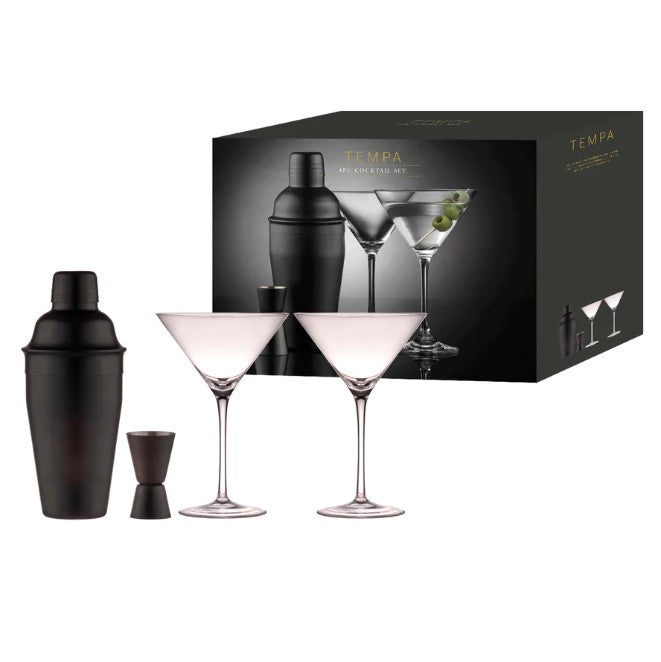 Tempa Aurora 4pc Cocktail Set - Matte Black