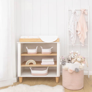 Living  Textiles 3 Piece Storage Set - Blush/White