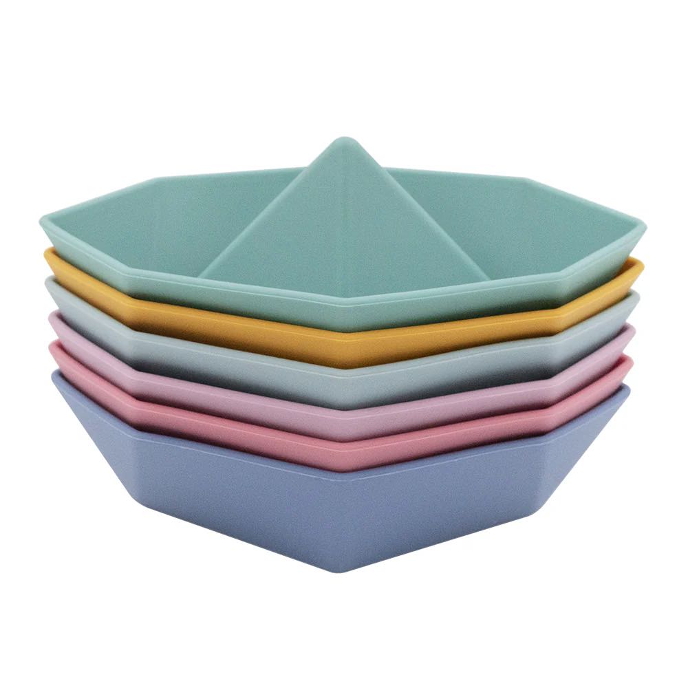 Living Textiles 6pk Origami Bath Boats - Multi 