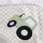 Load image into Gallery viewer, Living Textiles Organic Hooded Towel - Tractor Ride
