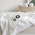 Load image into Gallery viewer, Living Textiles Organic Hooded Towel - Tractor Ride
