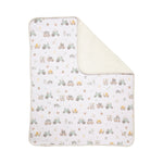 Load image into Gallery viewer, Living Textiles Jersey Sherpa Blanket - Tractor Ride
