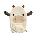 Load image into Gallery viewer, Living Textiles Bath Mitt - Tractor Ride/Cow
