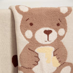 Load image into Gallery viewer, Living  Textiles Jacquard Pram Baby Blanket - Cuddly Bear
