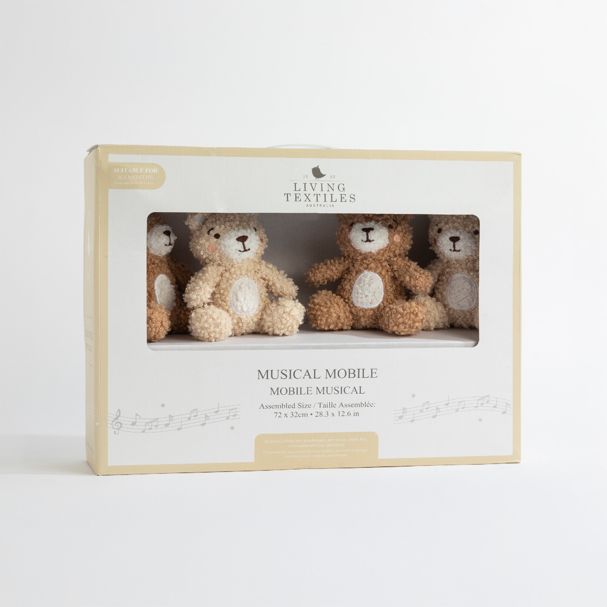 Living Textiles Musical Mobile Set - Cuddly Bear