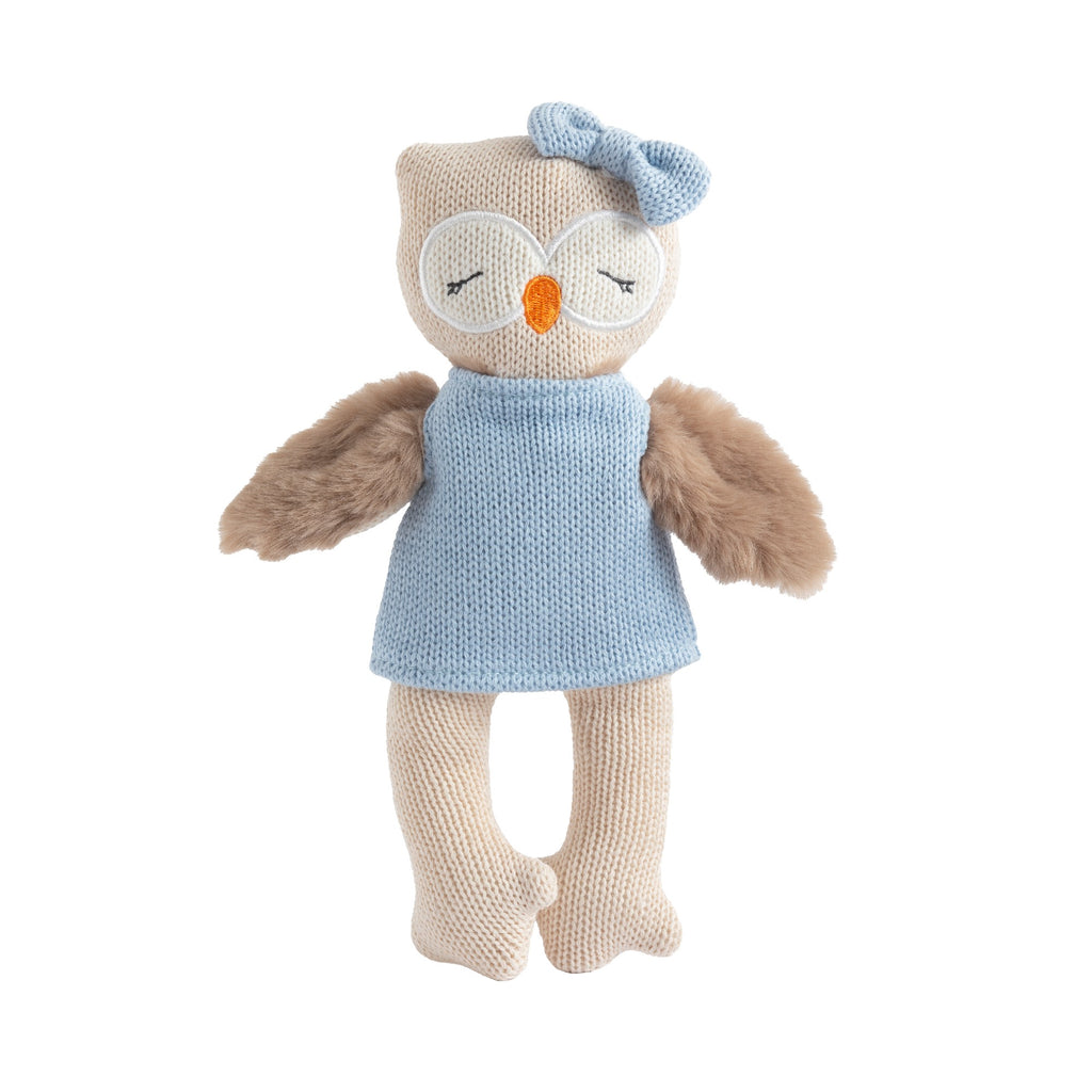 Living Textiles Knitted Animal Toy - Ollie The Owl