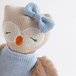 Load image into Gallery viewer, Living Textiles Knitted Animal Toy - Ollie The Owl
