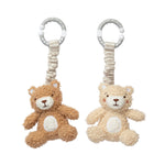 Load image into Gallery viewer, Living Textiles 2pk Stroller Toys - Cuddly Bear
