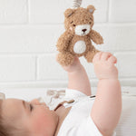 Load image into Gallery viewer, Living Textiles 2pk Stroller Toys - Cuddly Bear
