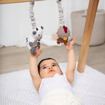 Load image into Gallery viewer, Living  Textiles Stroller Toy 2 pack - Cow &amp; Chicken
