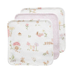 Load image into Gallery viewer, Living Textiles Organic Wash Cloths 3pk - Whimsical Wonderland
