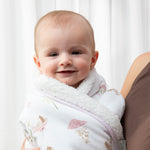 Load image into Gallery viewer, Living Textiles Jersey Sherpa Blanket - Whimsical Wonderland
