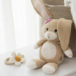 Load image into Gallery viewer, Living Textiles Ring Rattle Whimsical Wonderland - Daisy &amp; Leaf
