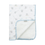 Load image into Gallery viewer, Living Textiles Jersey Sherpa Blanket - Elephant Playtime
