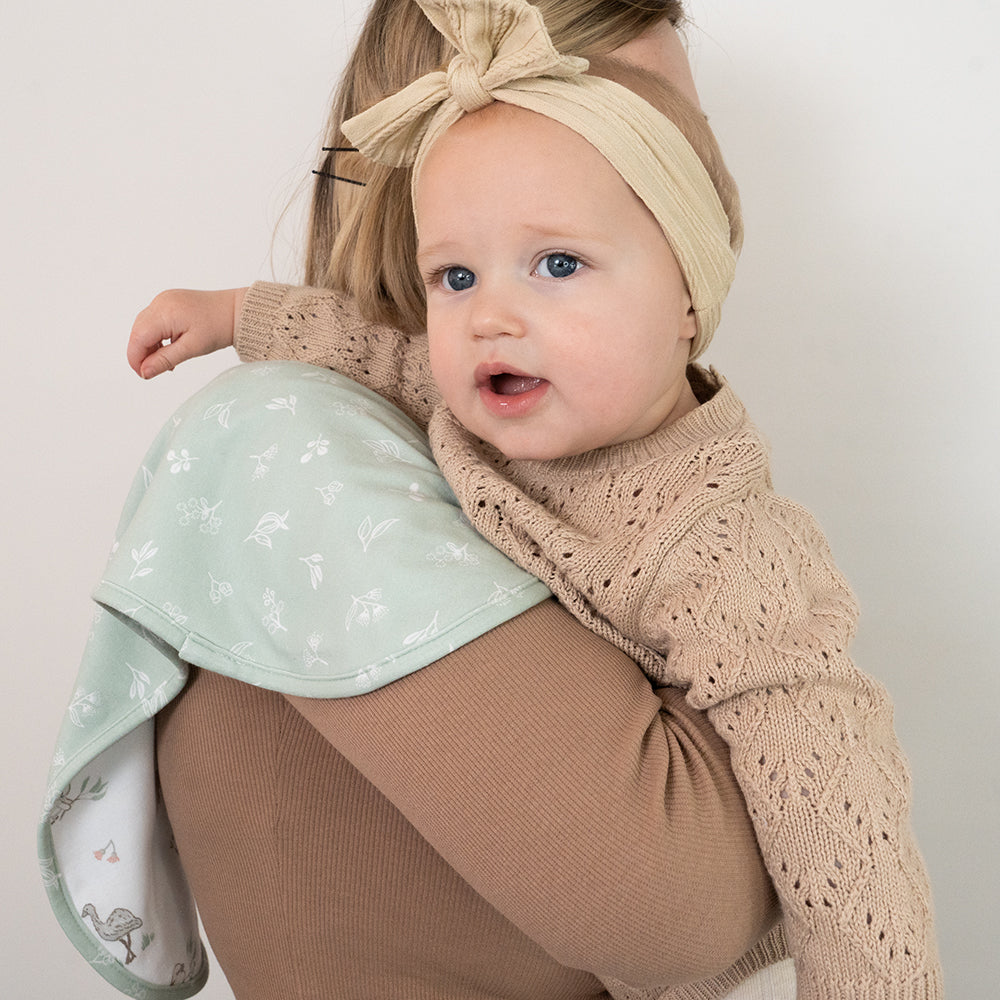 Living Textiles Organic Burp Cloths 2pk - Australiana