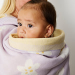 Load image into Gallery viewer, Living  Textiles Pram Knitted Baby Blanket - Lilac Daisy Dreams
