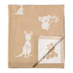 Load image into Gallery viewer, Living  Textiles Pram Knitted Baby Blanket - Australiana
