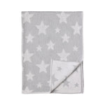 Load image into Gallery viewer, Living  Textiles Pram Knitted Baby Blanket - Grey Stars
