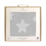 Load image into Gallery viewer, Living  Textiles Pram Knitted Baby Blanket - Grey Stars
