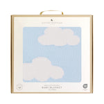 Load image into Gallery viewer, Living  Textiles Pram Knitted Baby Blanket - Cloud Whisper/Blue
