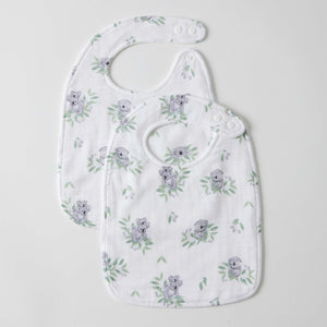 Jiggle & Giggle Bib Set of 2 Muslin - Koala Cuddles