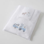 Load image into Gallery viewer, Jiggle &amp; Giggle Baby Bath Towel &amp; Face Washer Set - Farm Fun
