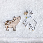 Load image into Gallery viewer, Pilbeam Living Baby Bath Towel &amp; Face Washer Set - Farm Fun
