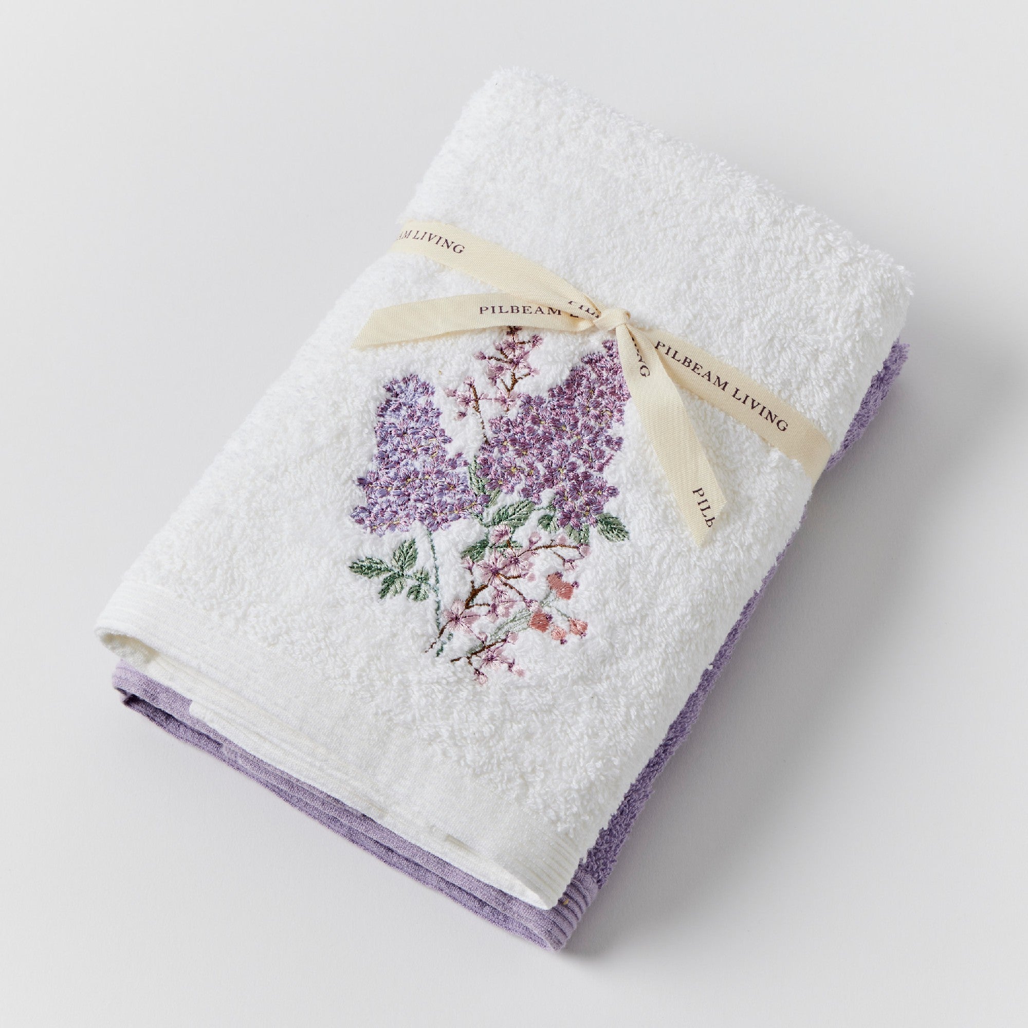 Pilbeam Living Hand Towel Set - Lilac Bouquet