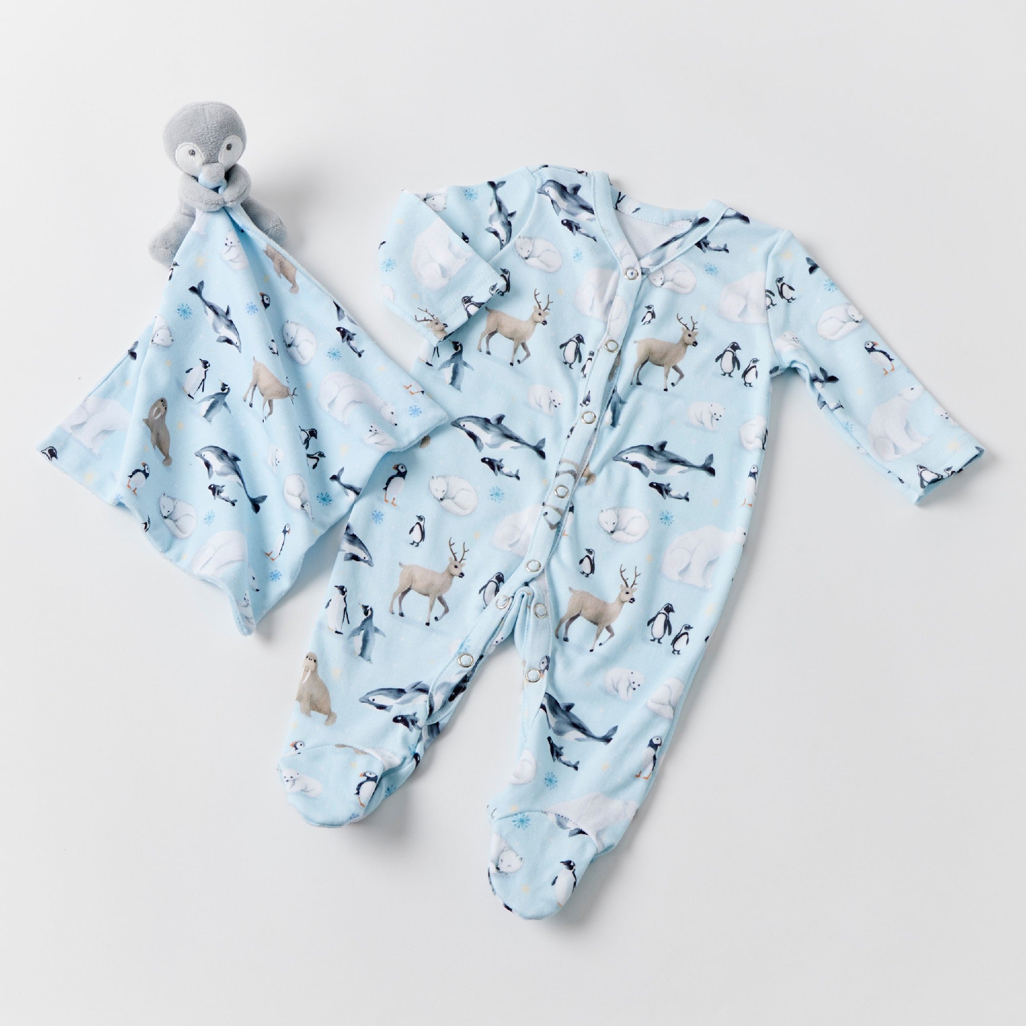 Jiggle & Giggle Romper & Comforter Set - Aurora