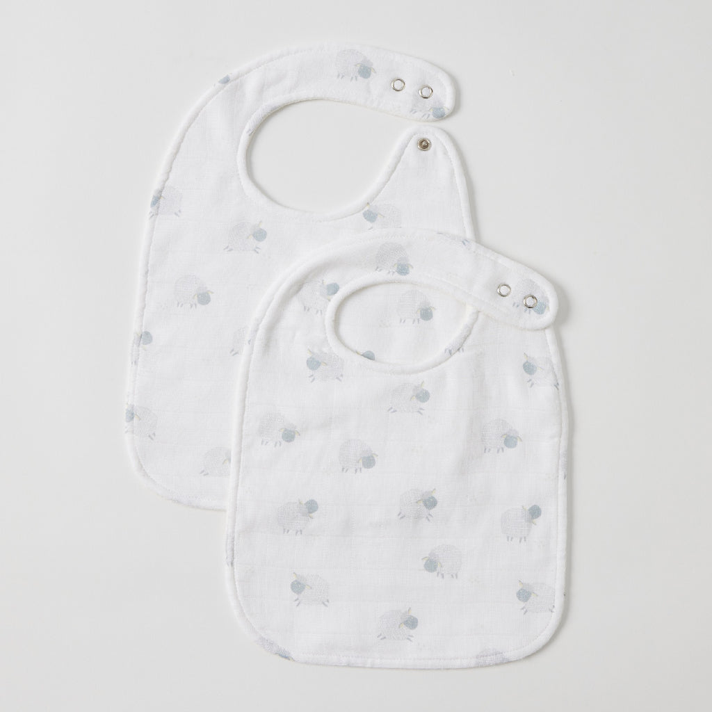 Jiggle & Giggle Bib Set of 2 Jersey - In The Meadow