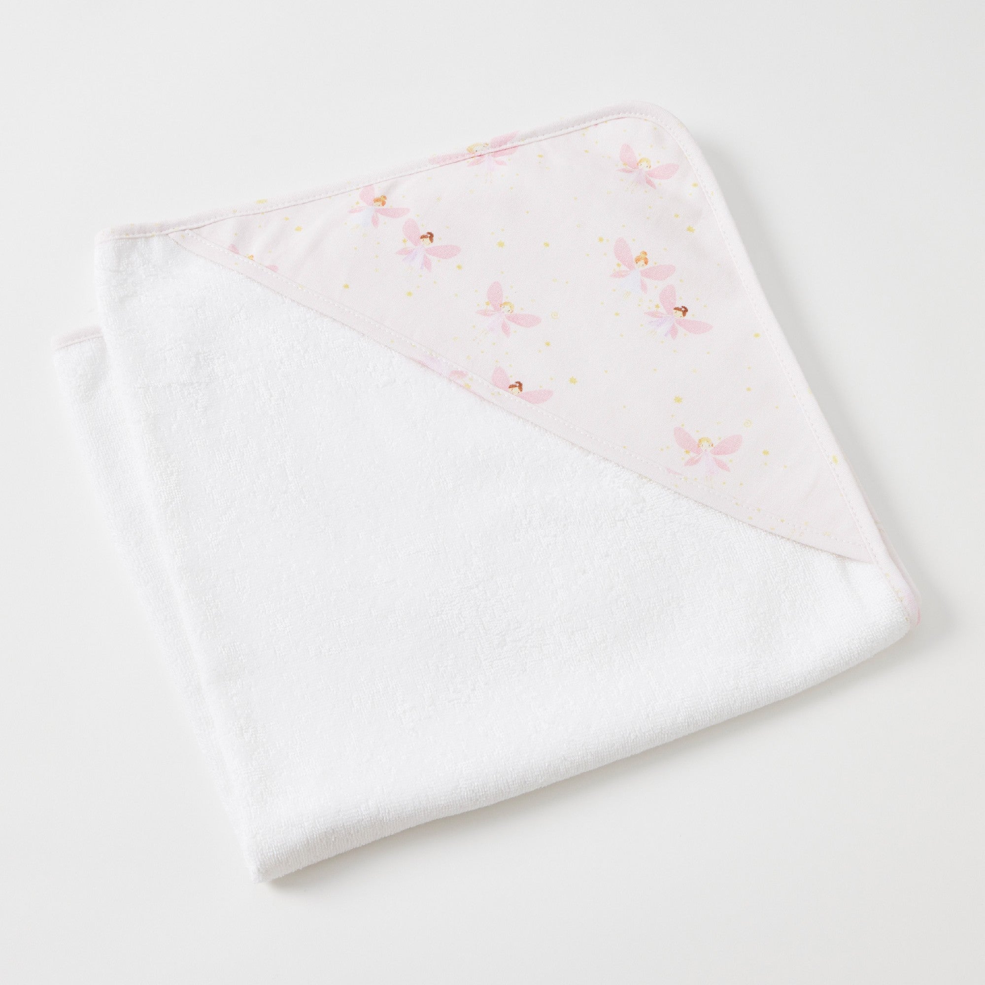 Jiggle & Giggle Baby Hooded Towel Printed Jersey - Fairy Dust