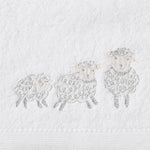 Load image into Gallery viewer, Jiggle &amp; Giggle Baby Bath Towel &amp; Face Washer Set - Sheep Family
