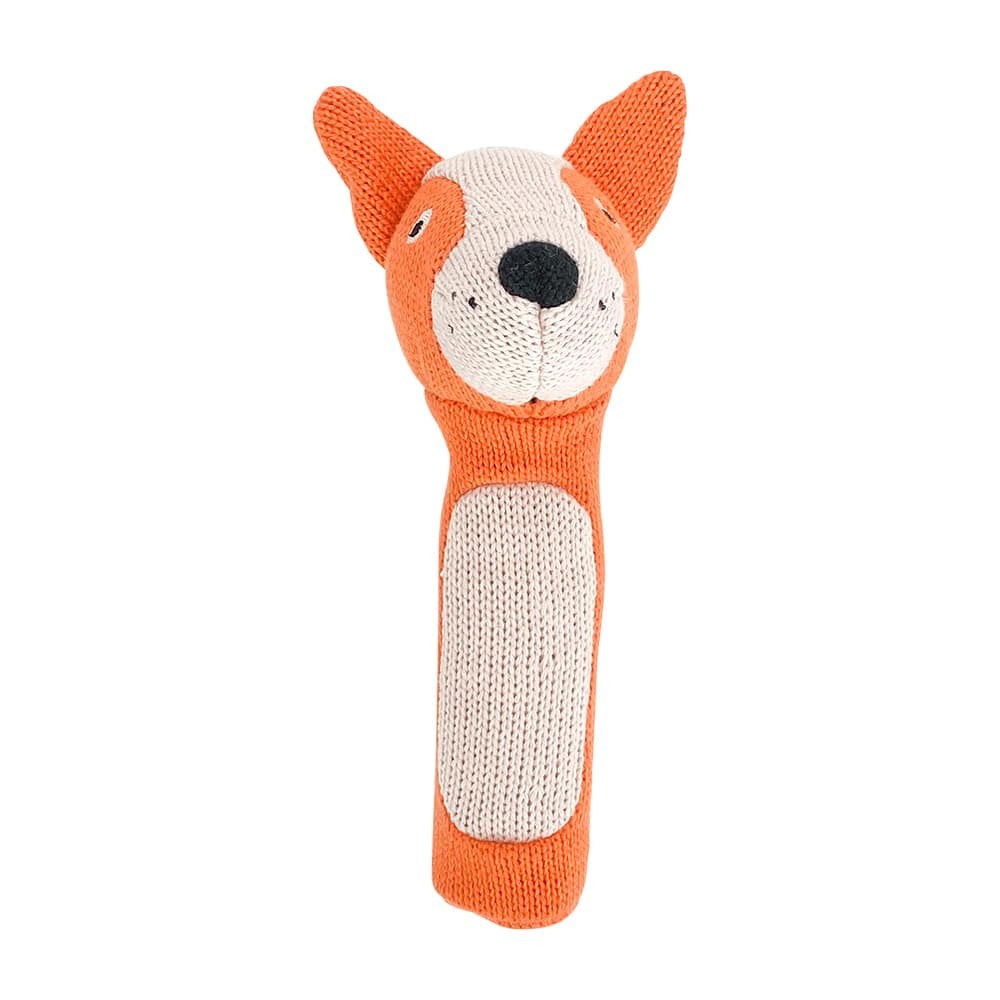 Annabel Trends Knitted Hand Rattle - Dingo