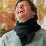 Load image into Gallery viewer, Scarf Slip Through Knit - Black
