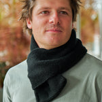 Load image into Gallery viewer, Scarf Slip Through Knit - Black
