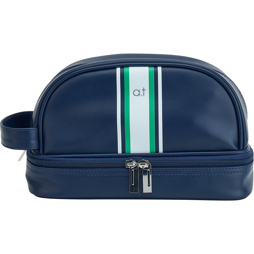 Annabel Trends Mens Toiletry Bag - Navy/Stripe