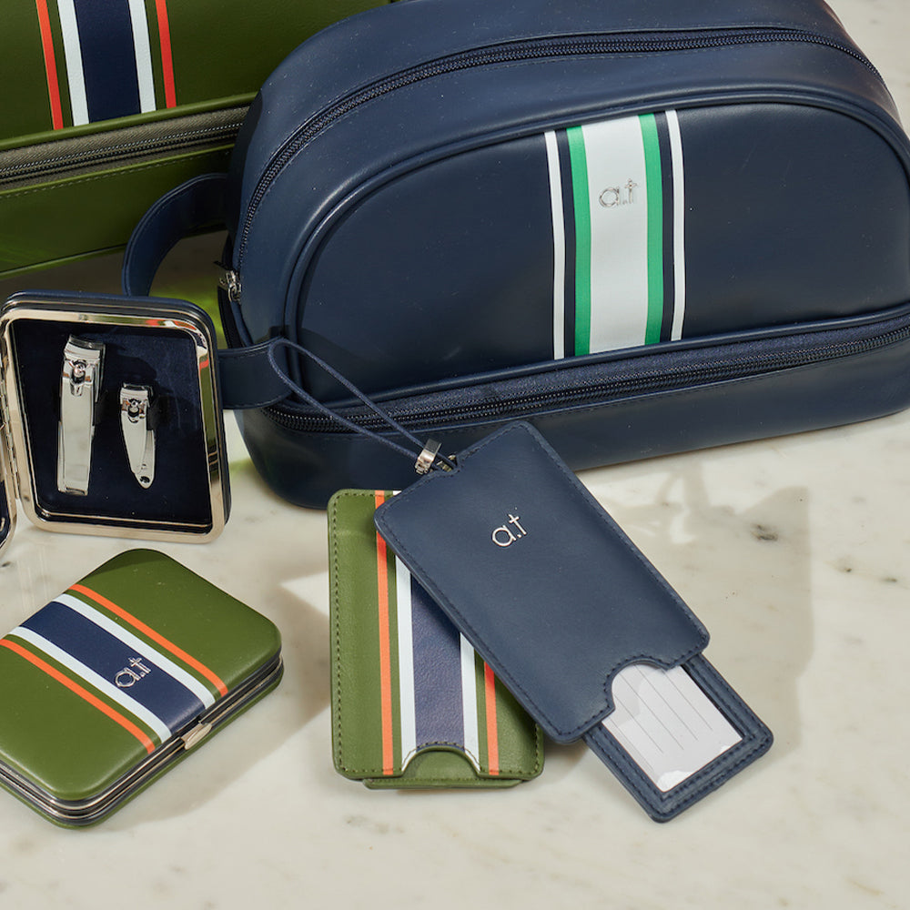 Annabel Trends Luggage Tag - Navy Stripe