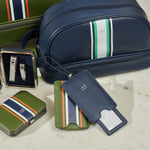 Load image into Gallery viewer, Annabel Trends Luggage Tag - Navy Stripe
