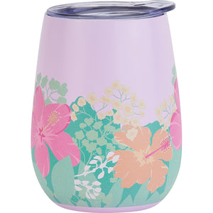 Annabel Trends Wine Tumbler Stainless Steel - Hibiscus