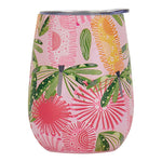 Load image into Gallery viewer, Annabel Trends Wine Tumbler Stainless Steel - Pink Banskia
