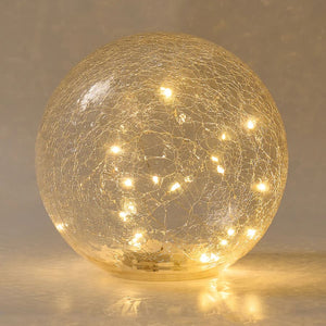 Annabel Trends Glass Crackle Light Ball 