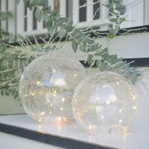 Annabel Trends Glass Crackle Light Ball 